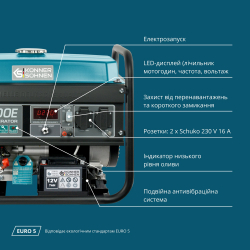 Бензиновий генератор «Knner & Shnen» Konner&Sohnen 3000E - Картинка 5