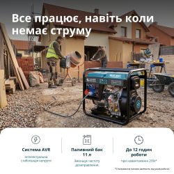 Дизельний генератор «Knner & Shnen» Konner&Sohnen 9100HDE-1/3 ATSR (EURO V) - Картинка 2