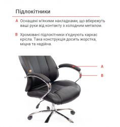 Кресло офисное АКЛАС Сетиф CH ANF Черный (PU-черный) - Картинка 8