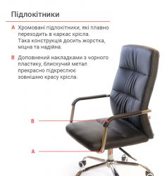 Кресло офисное АКЛАС Натан CH TILT Черный (PU-черный) - Картинка 8