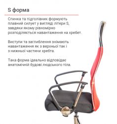 Кресло офисное АКЛАС Гилмор СН TILT Красный (Красный/Черный) - Картинка 4