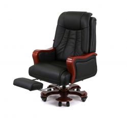 Кресло офисное АКЛАС Тристрам EX RL Черный (Кожа LC-A) - Картинка 6
