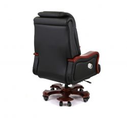 Кресло офисное АКЛАС Тристрам EX RL Черный (Кожа LC-A) - Картинка 5