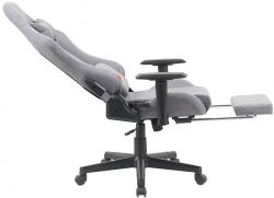 Кресло геймерское АКЛАС Герць RL Серый (Серый велюр) - Картинка 4