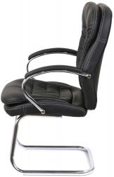 Крісло конференційне АКЛАС Валенсія CF (XY-7004G-1) Чорний (PU Black) - Картинка 3