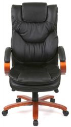 Кресло АКЛАС Флорида EX GB-233WW (Кожа LC-A Black) - Картинка 2
