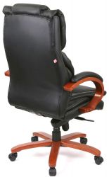 Кресло АКЛАС Флорида EX GB-233WW (Кожа LC-A Black) - Картинка 4