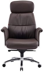 Кресло АКЛАС Драгобрат AL MB (Кожа LC-K Dark brown/PU Dark brown) - Картинка 2