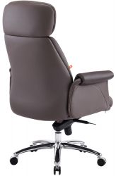 Кресло АКЛАС Драгобрат AL MB (Кожа LC-K Dark brown/PU Dark brown) - Картинка 5