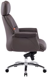 Кресло АКЛАС Драгобрат AL MB (Кожа LC-K Dark brown/PU Dark brown) - Картинка 3