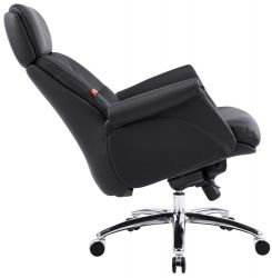 Кресло АКЛАС Драгобрат AL MB (Кожа LC-A Black/PU Black) - Картинка 4