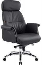 Кресло АКЛАС Драгобрат AL MB (Кожа LC-A Black/PU Black) - Картинка 7