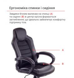 Кресло геймерское АКЛАС Астон PL TILT подростковое Черный (Черный/Черный) - Картинка 7