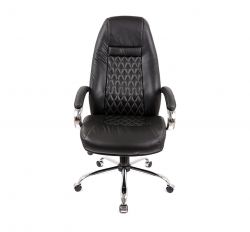 Кресло офисное АКЛАС Луизиана MB (GB-242CC) Черный (Кожа LC-A) - Картинка 2