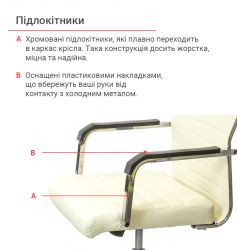 Кресло офисное АКЛАС Кап FX СН TILT Бежевый (PU-бежевый) - Картинка 9