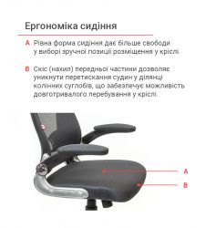 Кресло офисное АКЛАС Винд PL TILT Серый - Картинка 4