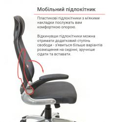 Кресло офисное АКЛАС Винд PL TILT Серый - Картинка 7