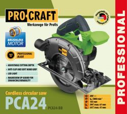 Акумуляторна дискова пила Procraft PCA24 (Без акб та зп) - Картинка 2