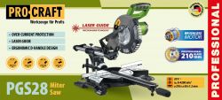 Акумуляторна торцювальна пила Procraft PGS28 (без акб та зп) - Картинка 2