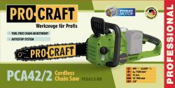 Акумуляторна ланцюгова пила Procraft PCA42/2 (Без АКБ та ЗП) - Картинка 2