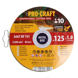    Procraft YCD125x1.0b 125  1,0  22,2  10 /