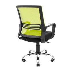 Крісло Richman Джина Хром Піастра Сітка чорна + зелена - Картинка 3