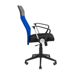 Кресло Richman Ультра Ю Пластик M-1 (Tilt) Сетка черная + синяя - Картинка 3