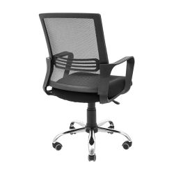 Крісло Richman Джина Хром Піастра Сітка чорна + сіра - Картинка 3