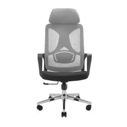 Кресло офисное Richman Монеро Хром M-1 (Tilt) Сетка черная + сетка серая - Картинка 2