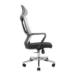 Кресло офисное Richman Монеро Хром M-1 (Tilt) Сетка черная + сетка серая - Картинка 3