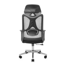 Кресло офисное Richman Монеро Хром M-1 (Tilt) Сетка черная + сетка серая - Картинка 4