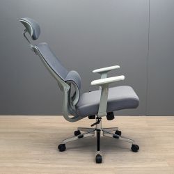 Кресло офисное Вектор Про Хром М-2 Серая - Картинка 4