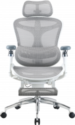 ����� ������ � ��������� ��� ��� Sihoo DORO C300 Pro Mesh White with footrest