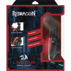  Redragon Lester Black-Red (64541) -  6