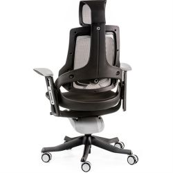 Офисный стул Special4You WAU BLACK FABRIC, CHARCOAL NETWORK - Картинка 4