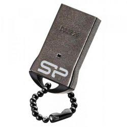  SiliconPower Touch T01 64Gb USB 2.0 Black metal (SP064GBUF2T01V1K) -  1