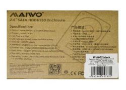  2.5 " Maiwo K104G2  HDD/SSD SATA  USB3.1 Type-C +    HDD 2.5", black -  7