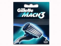 Змінні картриджі для гоління GILLETTE Mach 3 (2 шт)