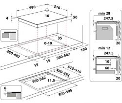 Електрична варильна поверхня Whirlpool WBB8360NE - Картинка 11