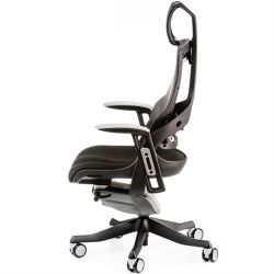 Офисный стул Special4You WAU BLACK FABRIC, CHARCOAL NETWORK - Картинка 5