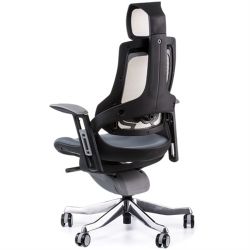 Кресло офисное Special4You WAU SLATEGREY FABRIC, SNOWY NETWORK - Картинка 5