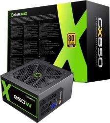 ���� ������� 850 ��, GameMax GX-850, Black, ���������, 80+ Gold, Active PFC, 12 ��, 3xMolex / 6xSATA / 4x6+2-pin / 2x4+4-pin / 1x20+4-pin, ������ OVP / UVP / OCP / OLP / OPP / SCP - �������� 8