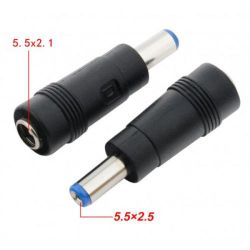   DC 5.5x2.1 (F) - DC 5.5x2.5 (M), Black, CHiNa (S1019)