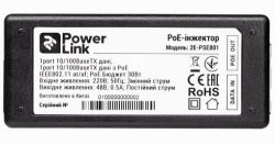 PoE  2E PowerLink PSE801, Black, 2xRJ45 10/100Mbps, 30  (2E-PSE801) -  4