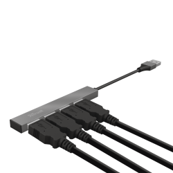 ��� USB Trust Halyx, Grey, USB 2.0 - 4xUSB 2.0, ������ 10 ��, ���������� ������ (23786) - �������� 3