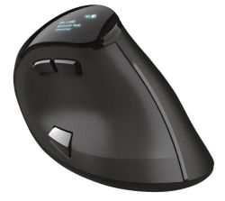 Мышь беспроводная Trust Voxx Rechargeable Ergonomic, Black, Bluetooth / 2.4 GHz, оптическая, 1200 - 2400 dpi, 9 программируемых кнопок, встроенный аккумулятор (23731) - Картинка 3