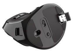 Мышь беспроводная Trust Voxx Rechargeable Ergonomic, Black, Bluetooth / 2.4 GHz, оптическая, 1200 - 2400 dpi, 9 программируемых кнопок, встроенный аккумулятор (23731) - Картинка 5