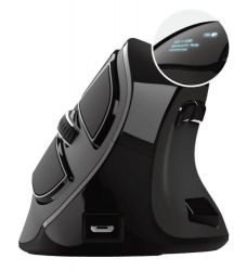Мышь беспроводная Trust Voxx Rechargeable Ergonomic, Black, Bluetooth / 2.4 GHz, оптическая, 1200 - 2400 dpi, 9 программируемых кнопок, встроенный аккумулятор (23731) - Картинка 6