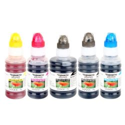 �������� ������ Epson, Black / Cyan / Magenta / Yellow, ��� ������� L7160/L7180, 1x140 �� + 4x70 ��, Makkon (KIT-EPS-E105)