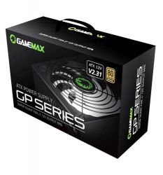 ���� �������� 650 ��, GameMax GP-650, Black, 80+ Bronze, Active PFC, 14 ��, 3xMolex / 5xSATA / 2x6+2-pin / 1x4+4-pin / 1x20+4-pin, ������ OVP / UVP / SIP / OCP / OLP / OPP / SCP - �������� 5